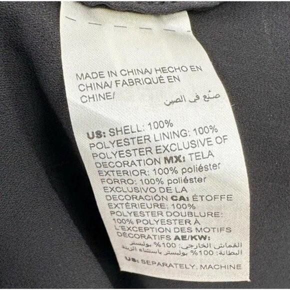 Chico's Convertible Striped Tank Black Lace Pleated Peplum Women’s Sz 0 (4-6 US) - Picture 6 of 16